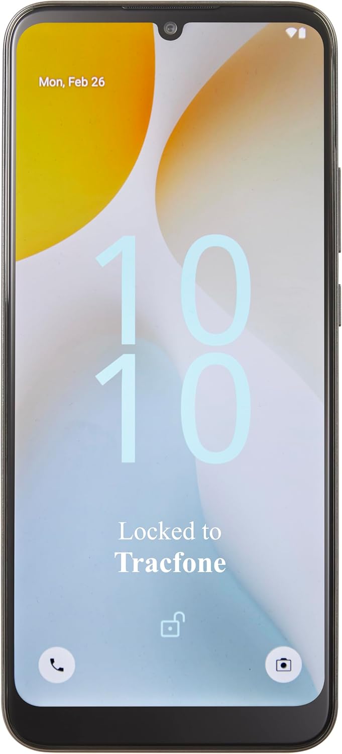 Tracfone, BLU View 5 PRO, 64GB, Prepaid Smartphone, Black, 50MP Triple Camera, Locked